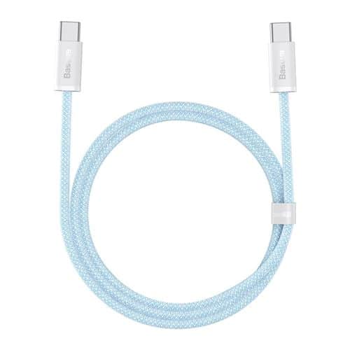 BASEUS DYNAMIC SERIES FAST CHARGING DATA CABLE TYPE-C TO TYPE-C 100W | 100CM | BLUE